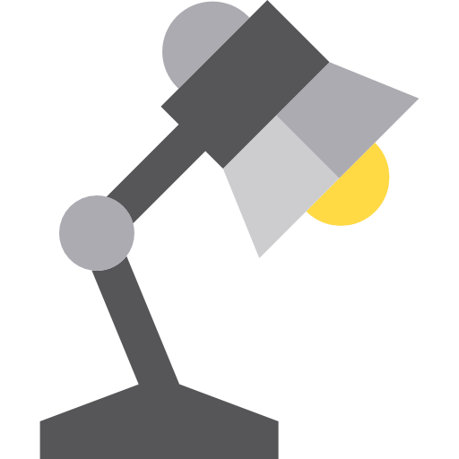 1 icône lampe de bureau