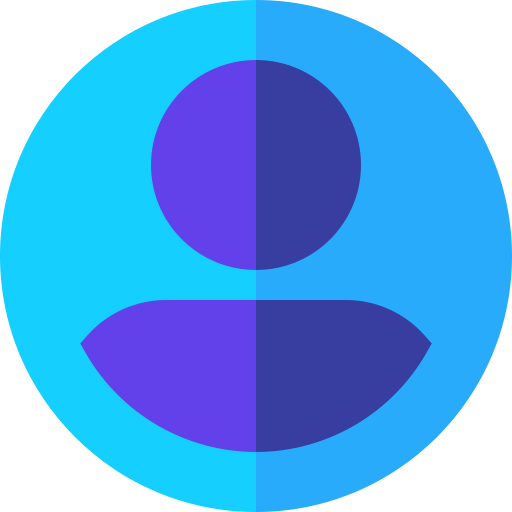1 icône cercle avec personne stylisée