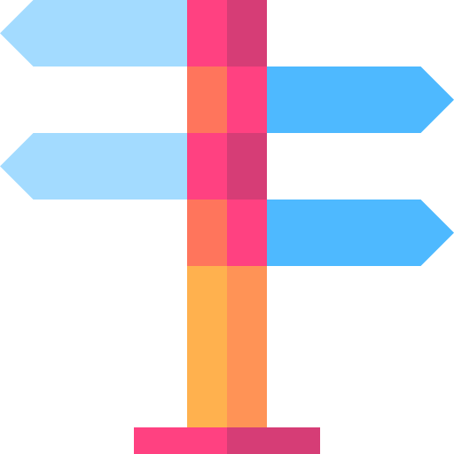 1 icône panneau avec flèches directionnelles gauche-droite
