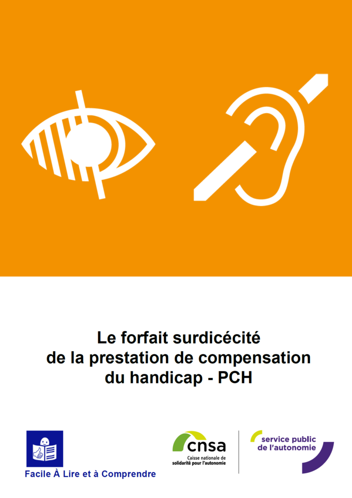 couverture de la fiche Forfait surdicécité de la PCH en FALC